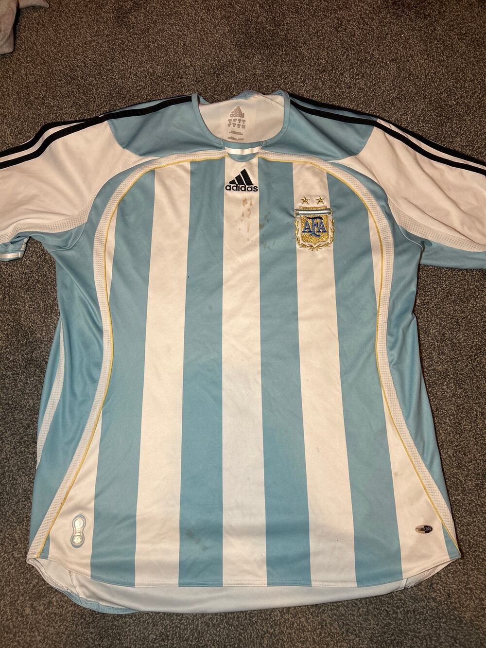 Argentina Home football Shirt 2006 Adidas Soccer Jersey Mens xl